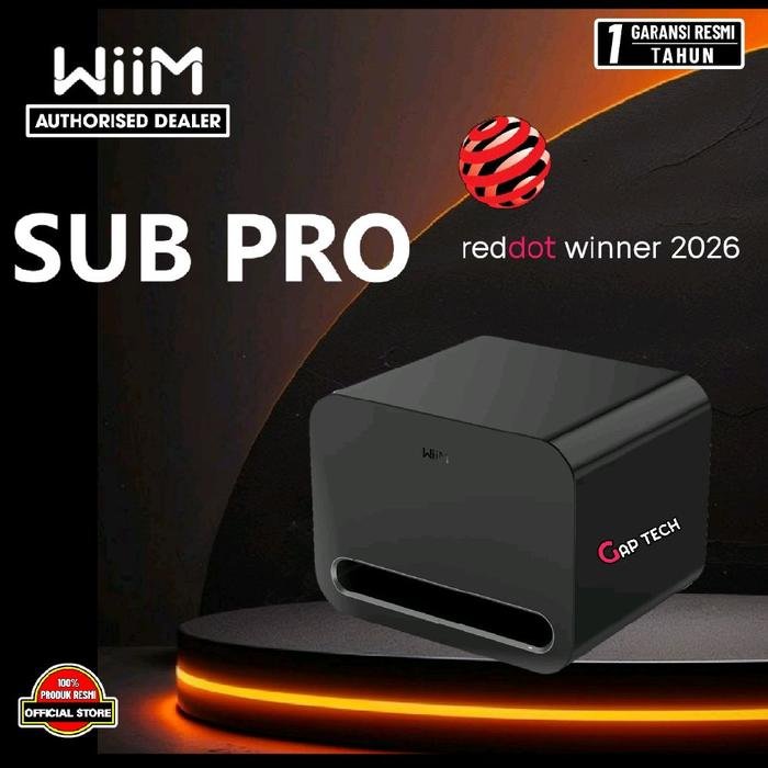 WiiM Sub Pro - 8" 250W Wireless Smart Subwoofer Original - Black