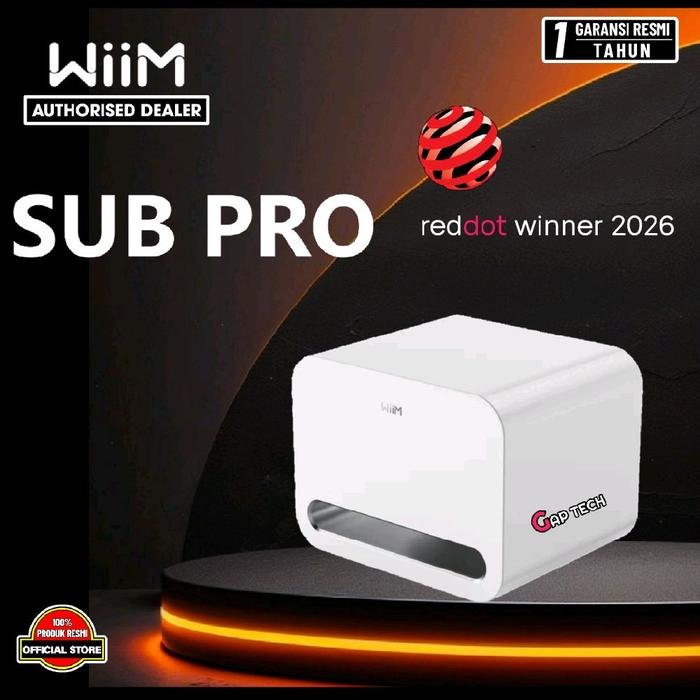 WiiM Sub Pro - 8" 250W Wireless Smart Subwoofer Original - White