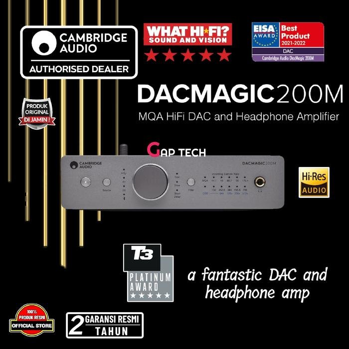 Cambridge Audio DacMagic 200M / DACMagic 200 M / DacMagic200M / DAC Magic 200M MQA DAC & Headphone Amp Original - Silver