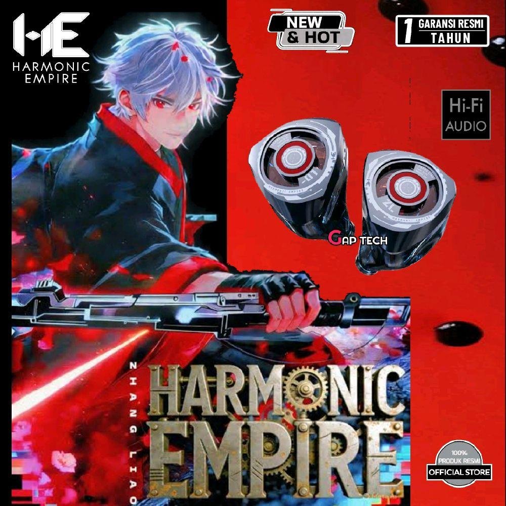 Tangzu Harmonic Empire Zhang Liao 1DD + 2BA + 1 Plana Hybrid Driver In‑Ear Monitor Earphones / IEM Original - 3.5mm