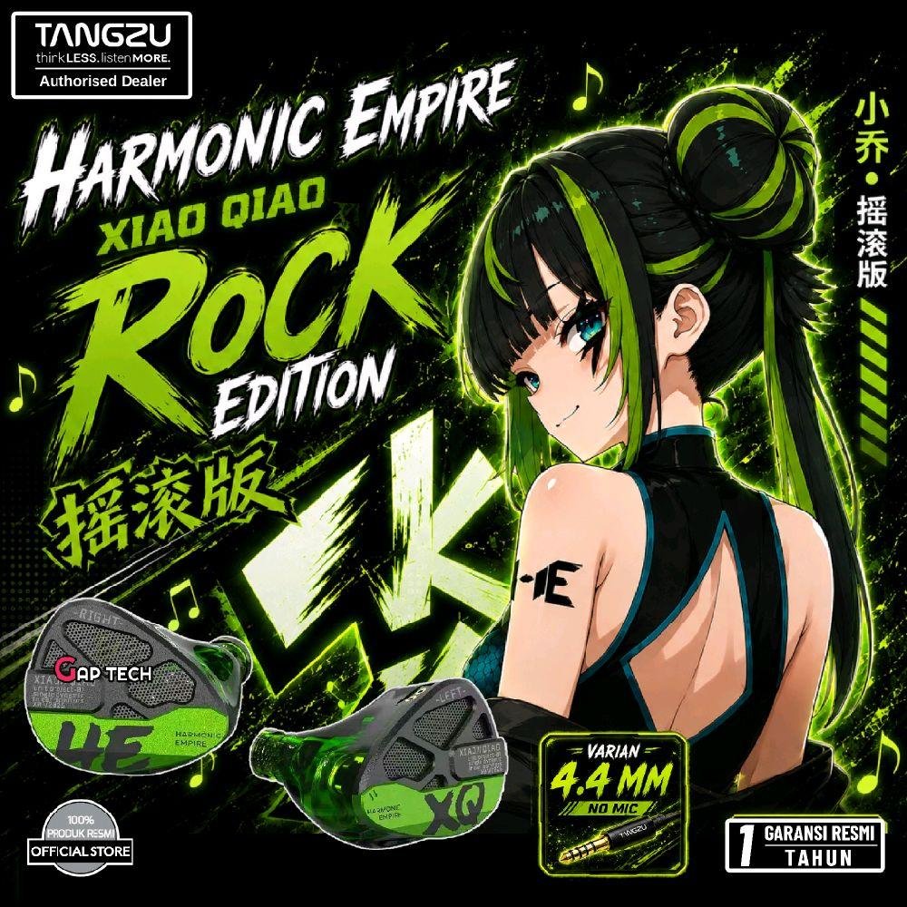 Tangzu Harmonic Empire HE Xiao Qiao / XiaoQiao Rock Edition Dynamic In-Ear Monitor Earphones / IEM Original - 4.4 MM No Mic