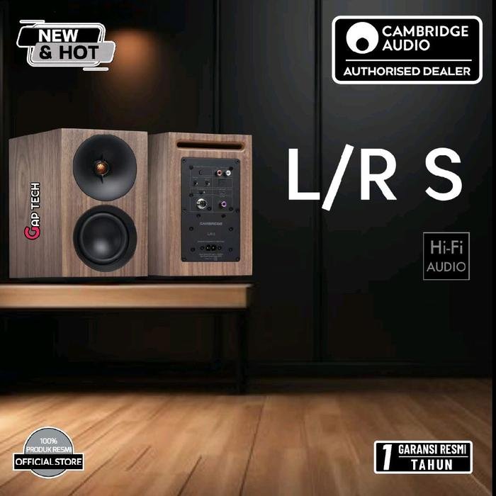 Cambridge Audio L/R S / LR S / L R S 100w Ultra Compact Active Stereo / Bookshelf Monitor Speakers Original - Walnut