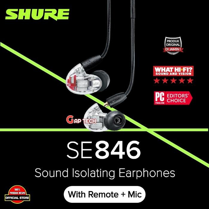SHURE SE846 / SE 846 Gen 2 Gen2 Flagship Sound Isolation Earphones iem Original - GEN1- UNI CLEAR