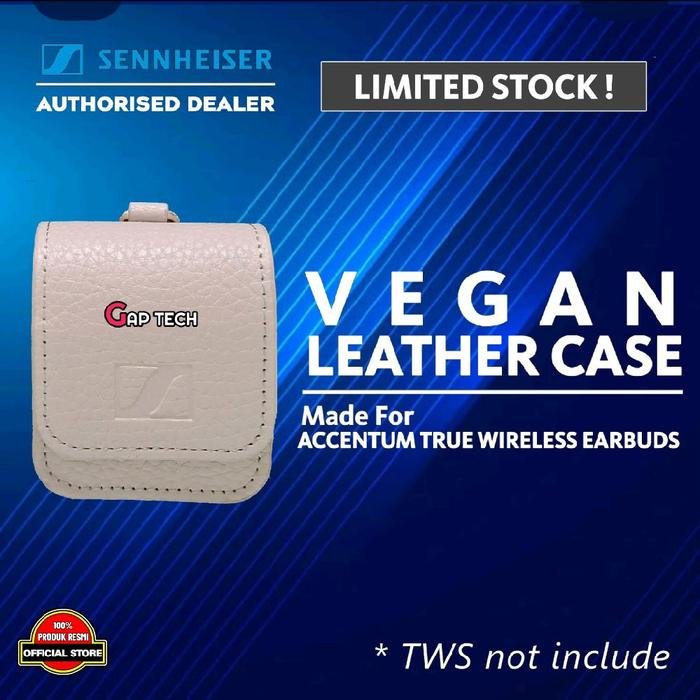 Sennheiser ACCENTUM True Wireless Hybrid Active Noise Cancelling True Wireless Earbuds with Crystal Clear Sound / TWS Original - Leather Case