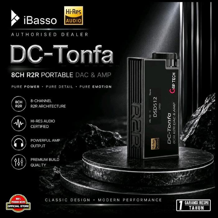 iBasso DC Tonfa 8CH R2R Portable DAC & Headphone Amplifier / DAC Amp Original - Black