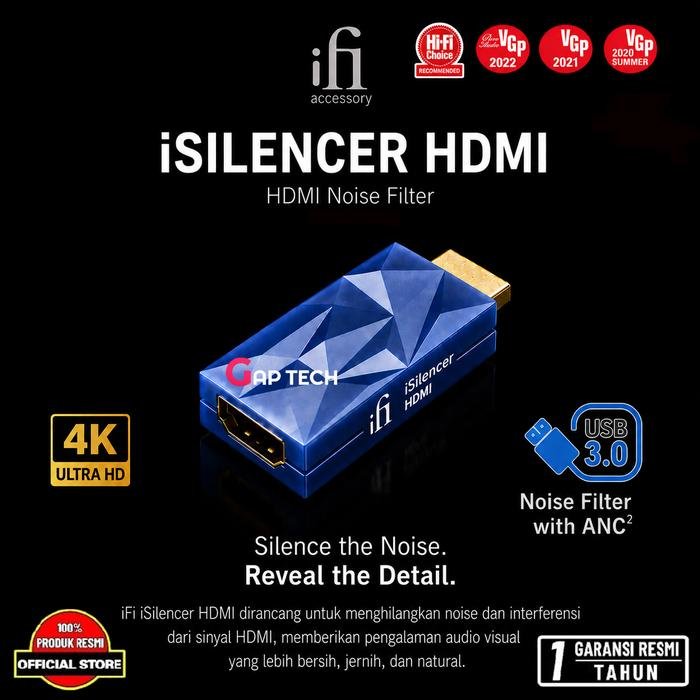 iFi iSilencer + / Plus USB 3.0 USB Noise Filter with ANC Original - iSilencer HDMI