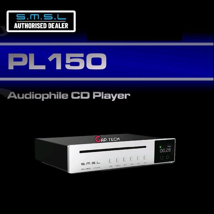 SMSL PL150 / PL 150 / PL-150 Hi-Fi CD Player CS43198 DAC Original - Silver