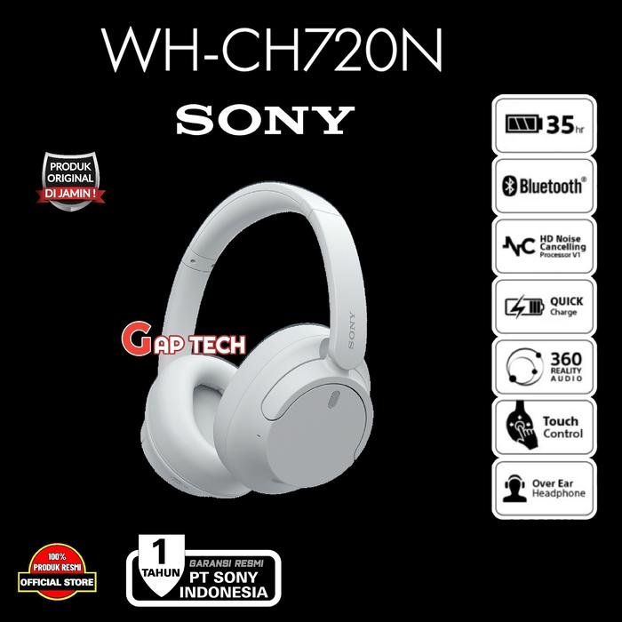 Sony WH CH720N / CH 720N Successor WH CH710N NC Bluetooth Headphone Original - White