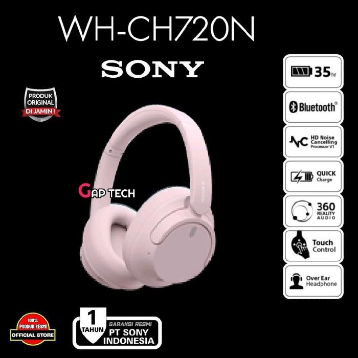 Sony WH CH720N / CH 720N Successor WH CH710N NC Bluetooth Headphone Original - Pink
