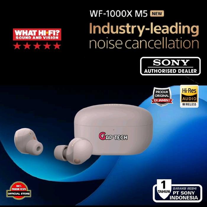 Sony WF 1000XM5 / WF1000XM5 True Wireless Noise Cancelling Earbuds TWS Original - Smoky Pink