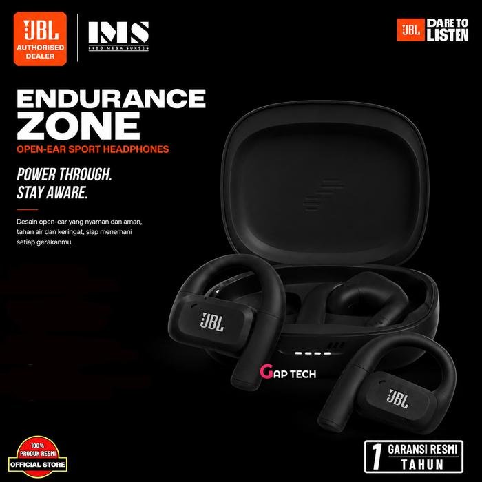 JBL Endurance Zone - True Wireless open-ear sport headphones with JBL OpenSound Technology Original - Black