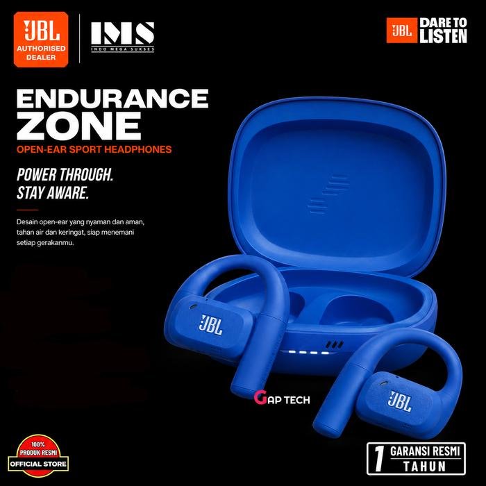 JBL Endurance Zone - True Wireless open-ear sport headphones with JBL OpenSound Technology Original - Blue