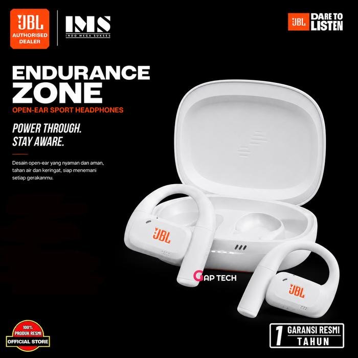 JBL Endurance Zone - True Wireless open-ear sport headphones with JBL OpenSound Technology Original - White