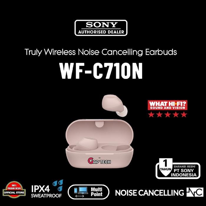 Sony WF-C710N / WF C710N / WF C 710N / WF C 710 N Truly Wireless Noise-Canceling Earbuds / TWS Original - Pink