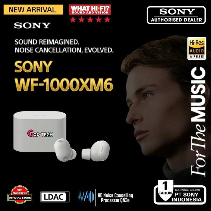Sony WF 1000XM6 / WF-1000XM6 / WF 1000X M6 / WF1000XM6 Successor WF 1000xM5 - The Best Truly Wireless Noise Cancelling Earbuds / TWS Original - Silver
