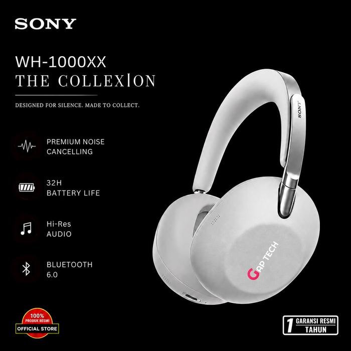 Sony WH-1000XX THE COLLEXION Wireless Noise Cancelling Headphones HD NC Processor QN3 12 Mics Spatial Audio Original - Platinum