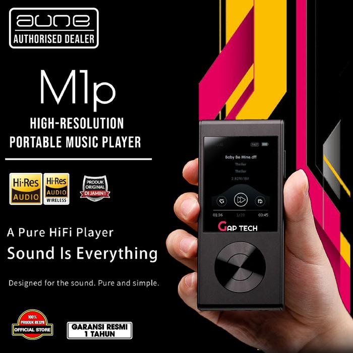 AUNE M1p / M1 p / M 1 p Hi-Res Bluetooth Portable Music Player / DAP Original - AUNE M1P DAP