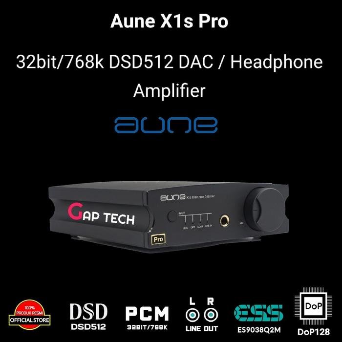 AUNE X1s / X1 s / X 1s Pro Hi-Fi 32bit/768k DAC Headphone Amplifier Original - Black