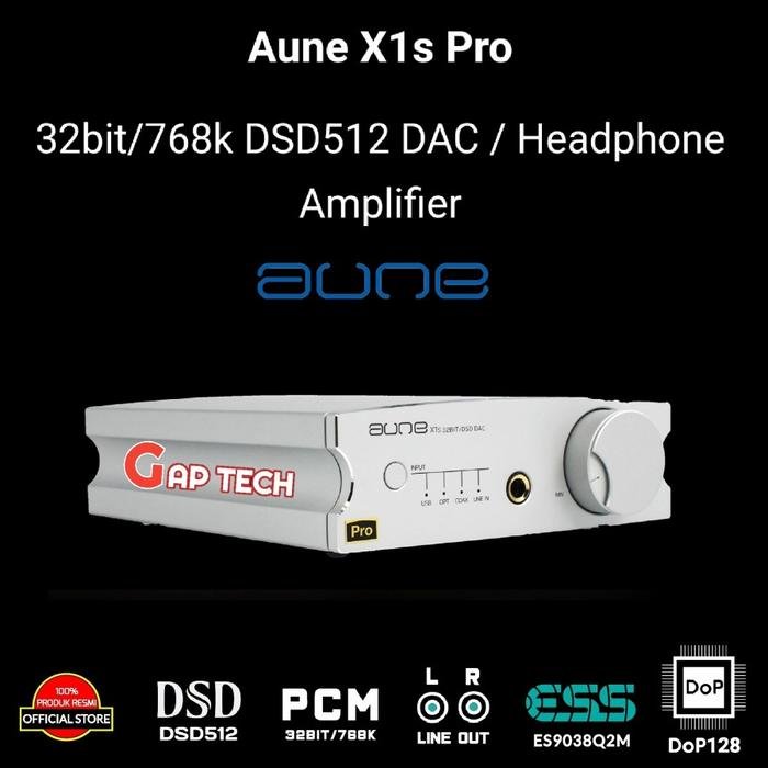 AUNE X1s / X1 s / X 1s Pro Hi-Fi 32bit/768k DAC Headphone Amplifier Original - Silver