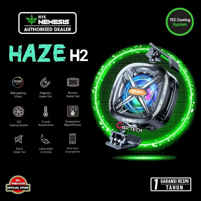 NYK Nemesis Haze H2 / H-2 / H 2 / Tundra H3 / H-3 / H 3 Magnetic Phone Cooler Fan Original - HAZE H2
