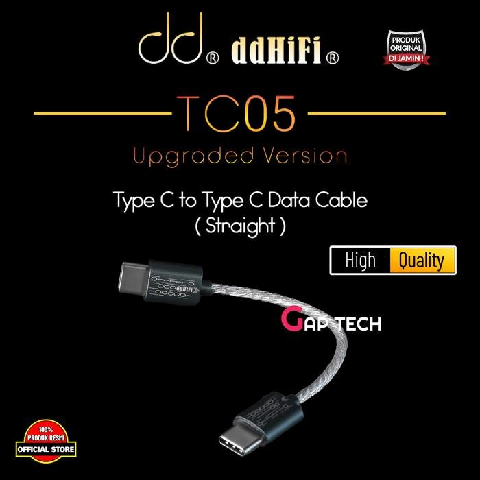 DD DDHIFI The Upgraded TC05 Type C to Type C Data Cable Original - STRAIGHT