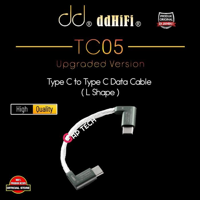 DD DDHIFI The Upgraded TC05 Type C to Type C Data Cable Original - L SHAPED