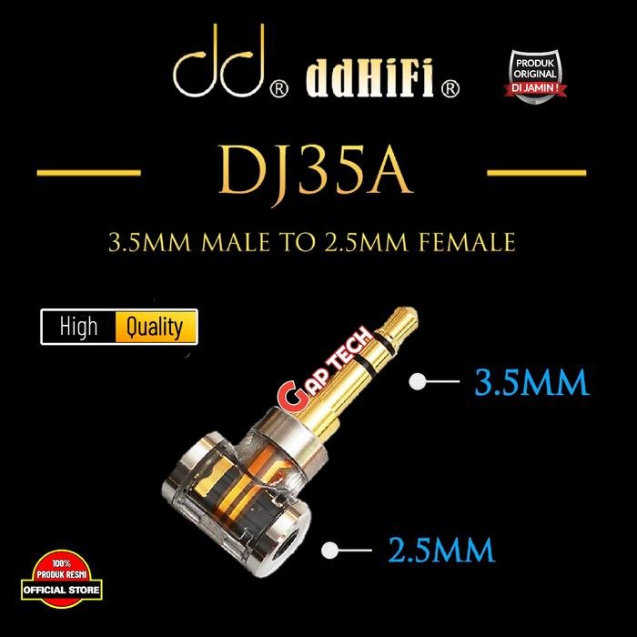 DD DDHiFi DJ35A / DJ 35 A / DJ44A / DJ 44 A 2.5mm Balanced Adapter Original - DJ35A