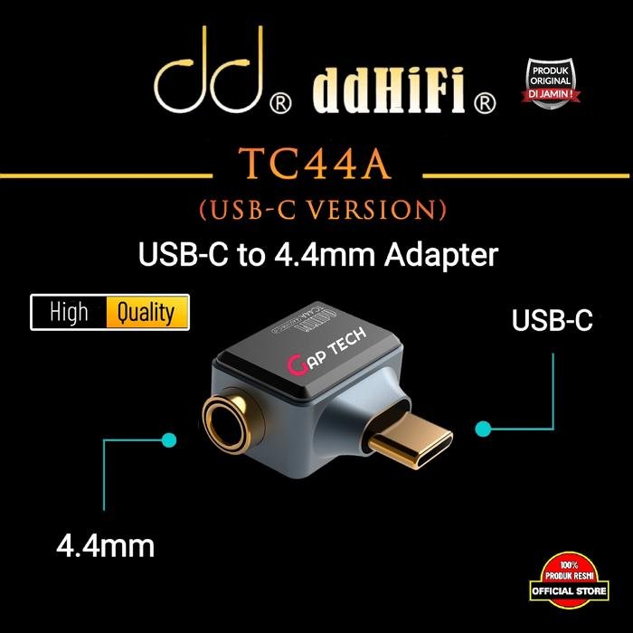 DD DDHIFI TC44A / TC 44A USB C / Lightning Version to 4.4mm Adapter Original - USB-C VERSION