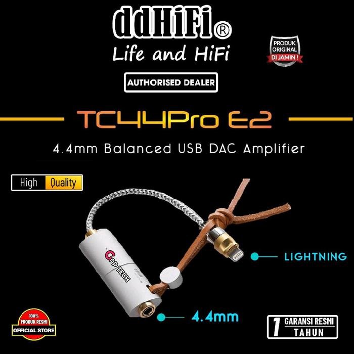 DD DDHIFI TC44Pro E2 / TC 44Pro E2 / TC 44 Pro E2 4.4mm Balanced USB DAC Amplifier / DAC AMP Original - LIGHTNING