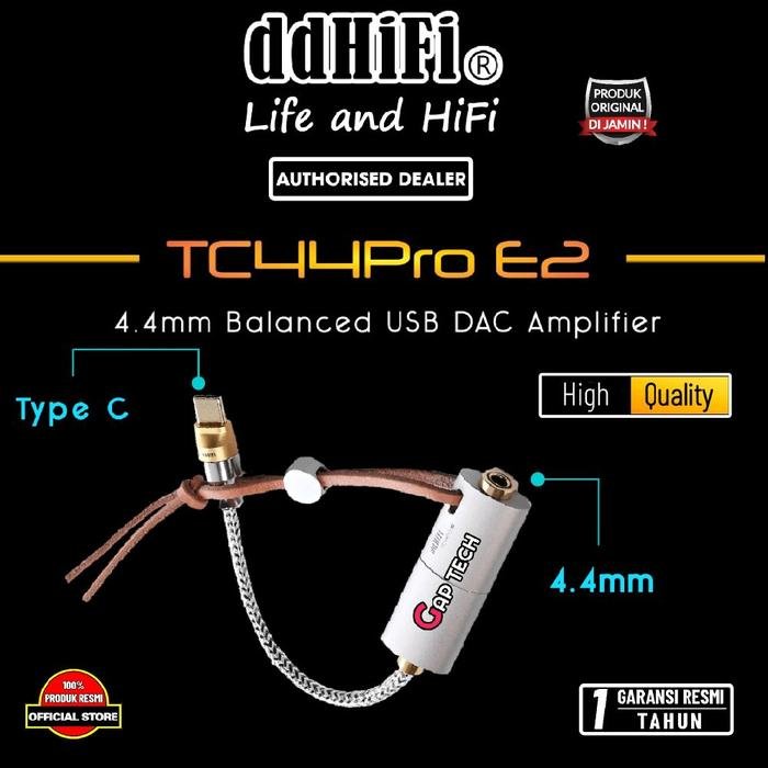 DD DDHIFI TC44Pro E2 / TC 44Pro E2 / TC 44 Pro E2 4.4mm Balanced USB DAC Amplifier / DAC AMP Original - TYPE C