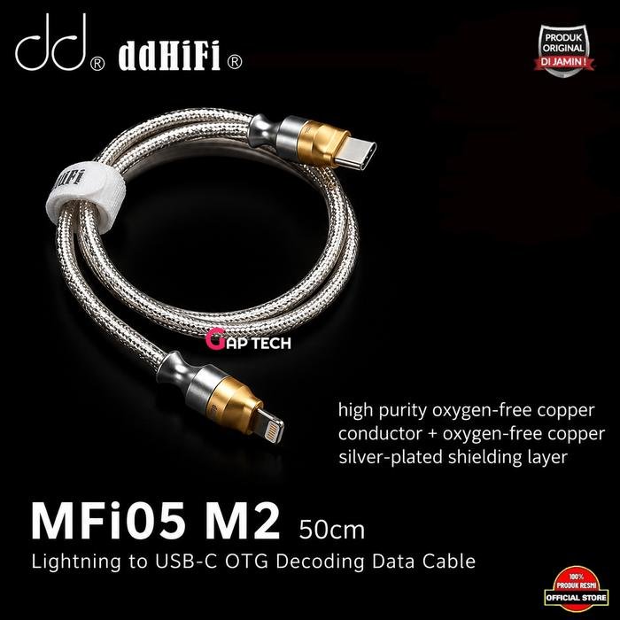 ddHIFI MFi05 M2 Lightning to USB-C USB OTG Decoding Data Cable Original - 50 Cm