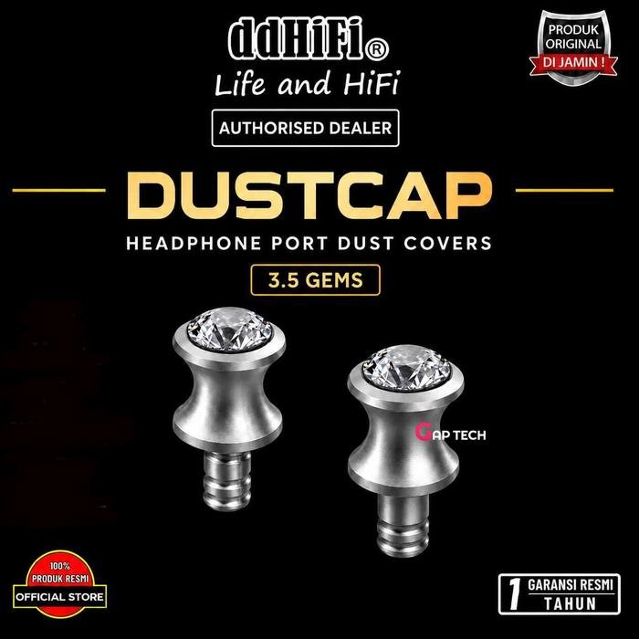 ddHifi Dust Cap Headphone Port Dust Covers Original - 3.5 Gems