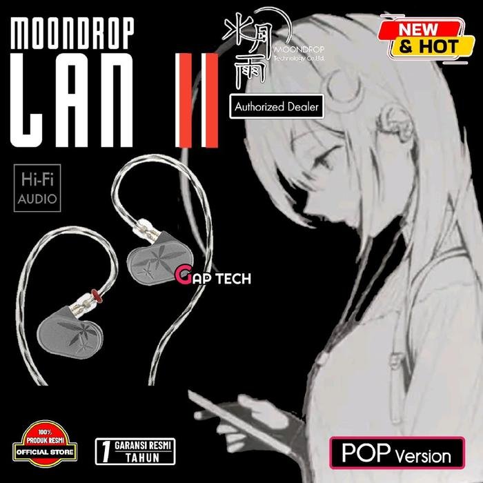 Moondrop Lan II / Lan 2 / Lan2 - 10mm Dynamic Driver In Ear Monitors / IEM Original - POP VERSION