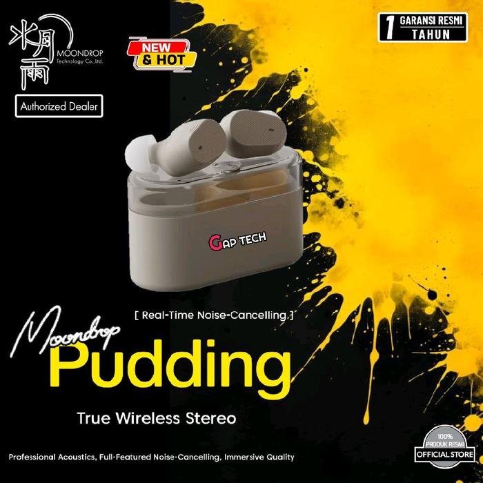 Moondrop PUDDING 10mm Dynamic Driver TWS Earbuds Original - LATTE WHITE