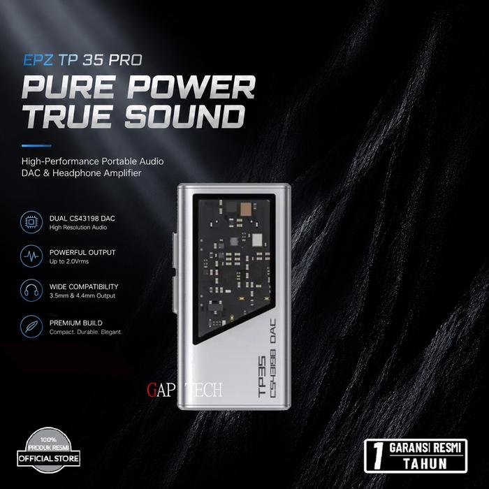 EPZ TP35 Pro CS43198 Portable DAC/AMP Dongle Original - Silver