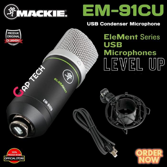 MACKIE EM 91CU / EM91CU / EM 91 CU USB Condenser Microphone Original - EM-91CU