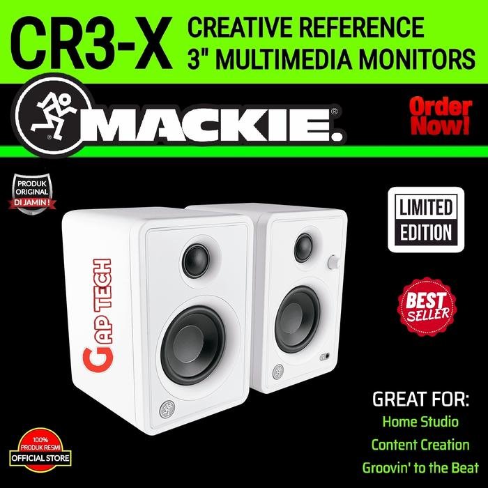 MACKIE CR3-X / CR3X / CR3 X Reference 3" Multimedia Monitors Speakers Original - White