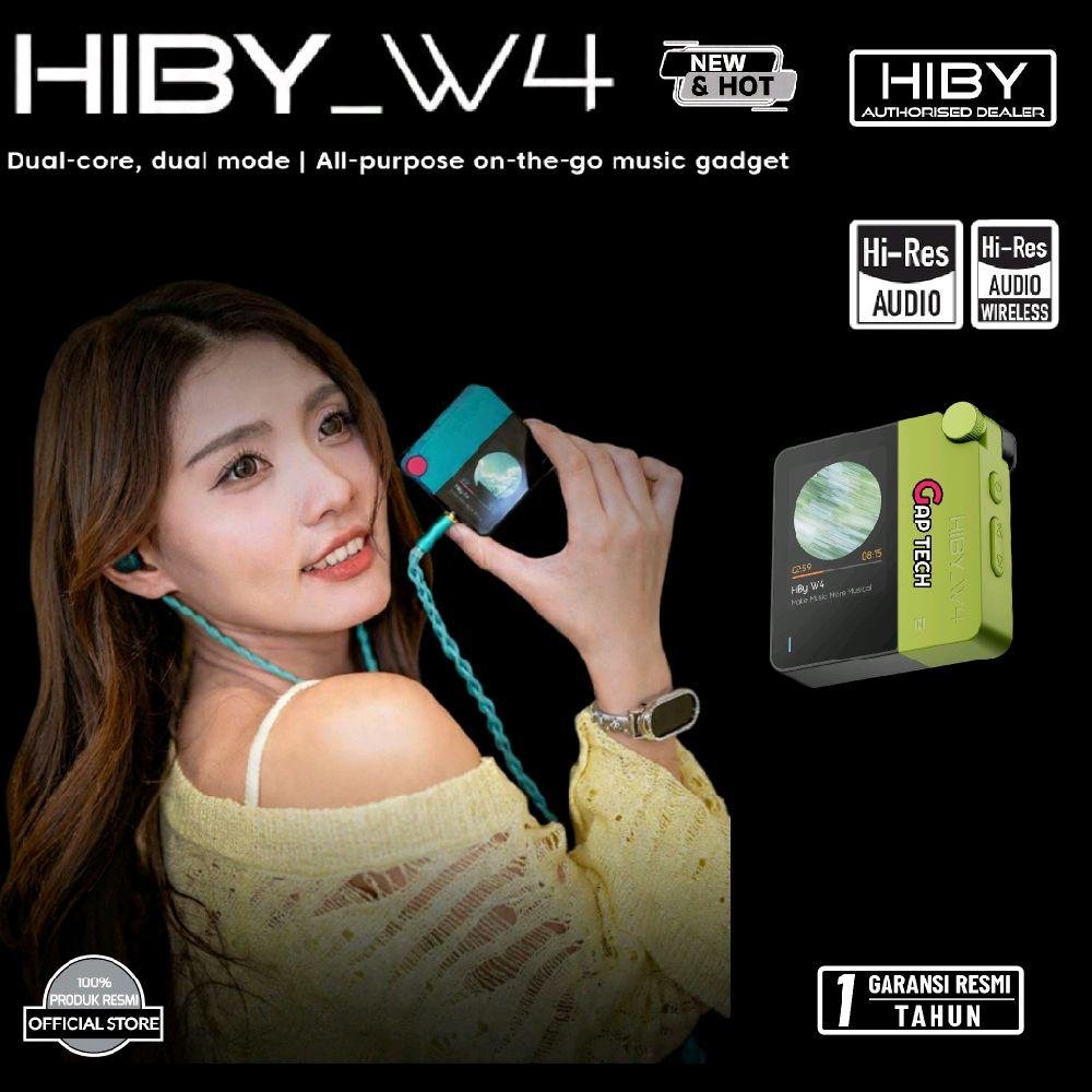 HiBy W4 / W 4 Portable Hi-Fi DAC Headphone Amplifier with Dual CS43198 DAC Amp Original - Green