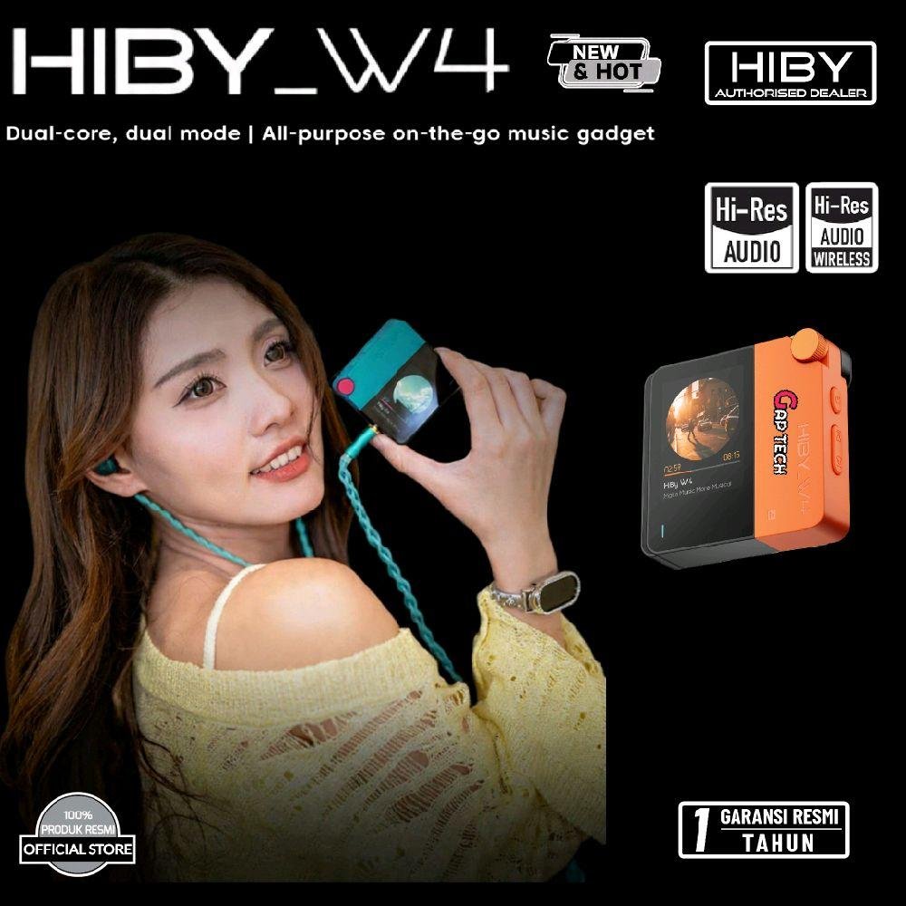 HiBy W4 / W 4 Portable Hi-Fi DAC Headphone Amplifier with Dual CS43198 DAC Amp Original - Orange