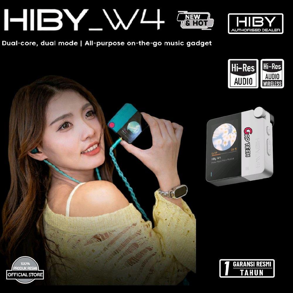 HiBy W4 / W 4 Portable Hi-Fi DAC Headphone Amplifier with Dual CS43198 DAC Amp Original - White