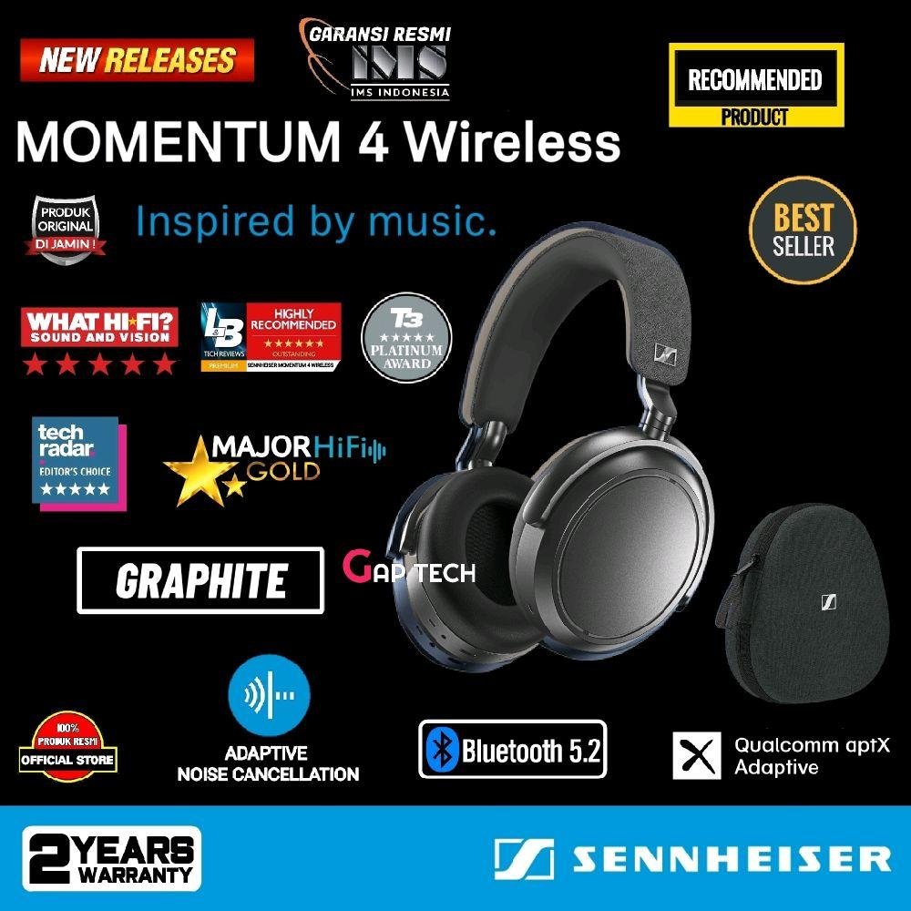 Sennheiser Momentum 4 Wireless Adaptive Noise Cancellation Headphone Original - GRAPHITE