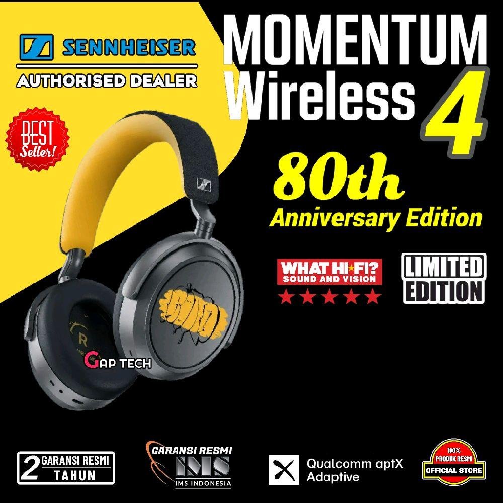 Sennheiser Momentum 4 Wireless Adaptive Noise Cancellation Headphone Original - 80th ANNIVERSARY EDITION