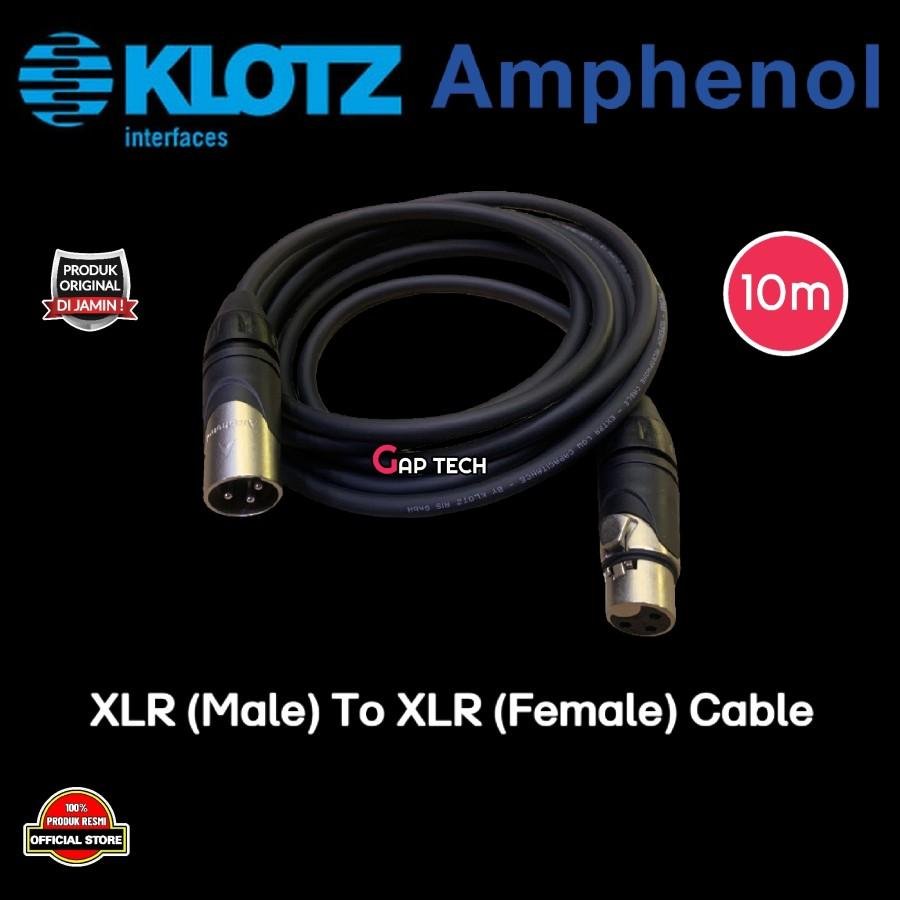 XLR Male to XLR Female / XLR to XLR / XLR - XLR Microphone Cable Original Quality Original - KLOTZ+AMP 10M