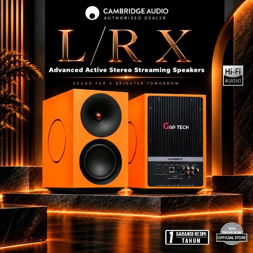 Cambridge L/R X / LR X / LRX Advanced Active Stereo Streaming Speakers Original - Orange