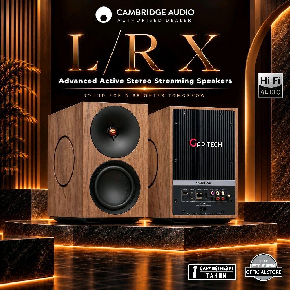 Cambridge L/R X / LR X / LRX Advanced Active Stereo Streaming Speakers Original - Walnut